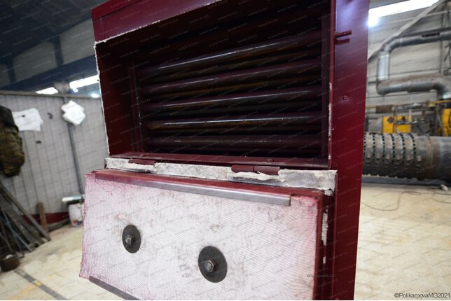 Угольный котел 0.2 МВт - люк для очистки конвективной части