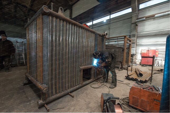 Водогрейный котел КВм 1.1 МВт - изготовление