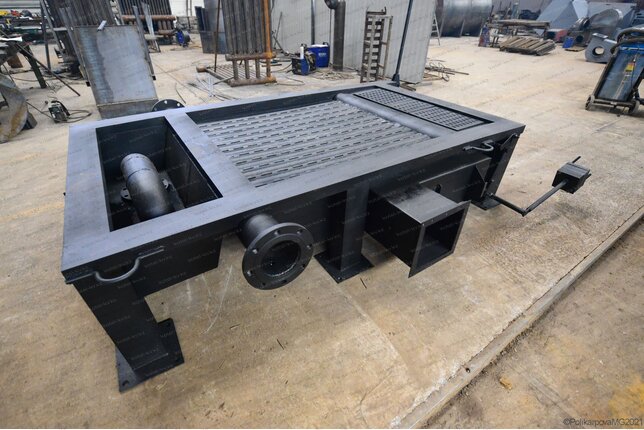 Топка ручная с поворотными колосниками котла КВм 1.16