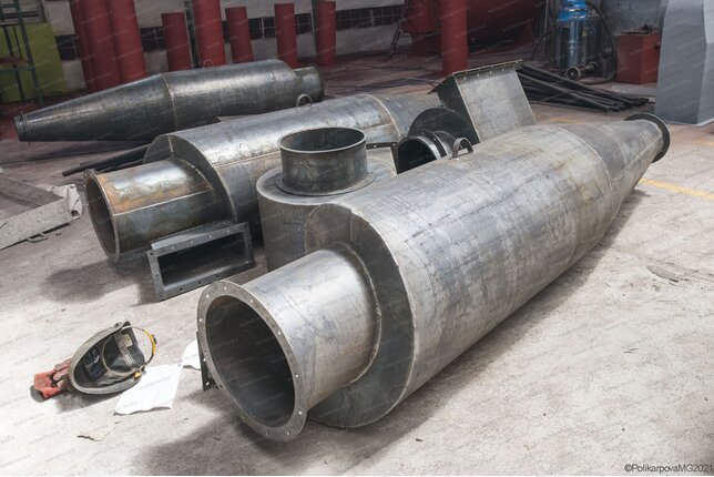 Изготовление промышленных циклонов ЦН 15 600 2УП